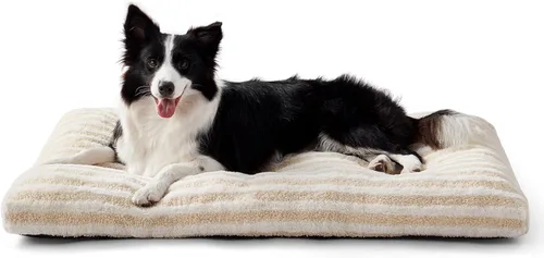 Vista 16 de FURTIME Cama lavable para perros pequeños, camas de lujo para jaulas de perros, cojín cómodo y esponjoso para perrera, alfombrilla antideslizante