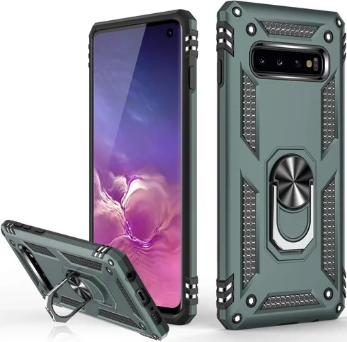 Vista 19 de LUMARKE Funda para Galaxy S8, pasa 16 pies, probada contra caídas con soporte de anillo magnético, compatible con soporte de montaje de automóvil