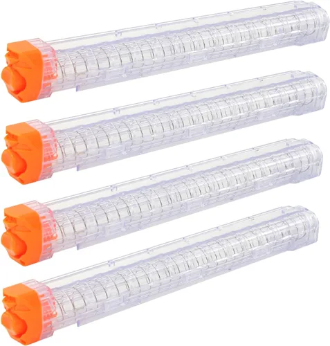 Vista 9 de BOROLA 4 clips de recarga de repuesto de 12 rondas de recarga de cargador compatible con Nerf Rival Apollo XV-700 Rival Zeue XV-1200 (negro)