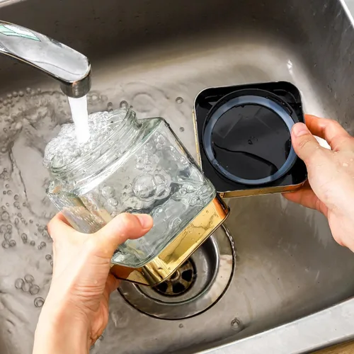 Vista 6 de Frascos de Almacenamiento de Vidrio - Recipientes Grandes de Vidrio para Cocina con Tapas Herméticas - Café Pasta Azúcar Té Aperitivos Nueces