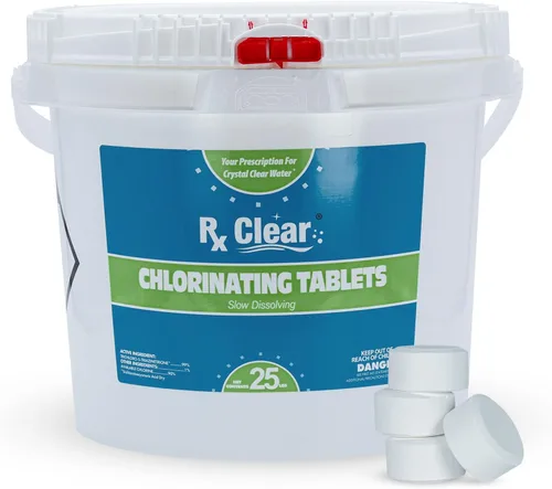 Vista 12 de Rx Clear - Pastillas de cloro de 1 pulgada 15 libras Use las tabletas como bactericida, algaecida y desinfectante en piscinas Estabilizadas