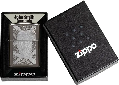 Vista 6 de Zippo John Smith - Encendedor de bolsillo con diseño de búho Gumbula