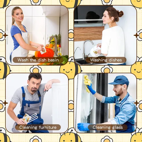 Vista 6 de Newwiee 9 paños de cocina suecos, paños de cocina suecos, paños de cocina reutilizables, absorbentes, paños de limpieza para bar lavado de manos