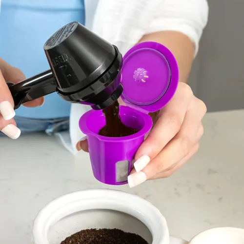 Vista 4 de Perfect Pod Cafe Flow 1-Stream - Filtro de cápsulas de café reutilizable – Cápsula K Cup recargable compatible con Keurig K-Mini Plus K-Duo