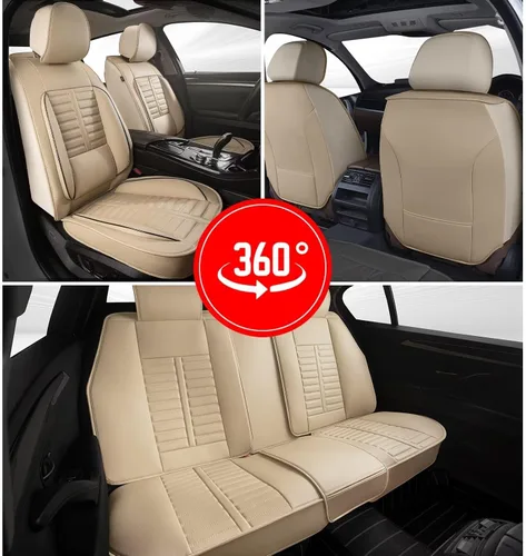 Vista 8 de Fundas de asiento para Toyota 4runner 2003-2025, fundas de asiento de automóvil de cuero impermeables, resistentes a los arañazos, fáciles
