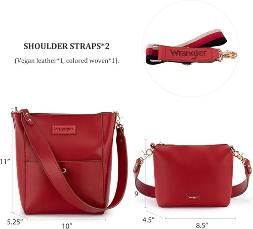 Vista 6 de Wrangler Bolsos de hombro para mujer con correa de guitarra