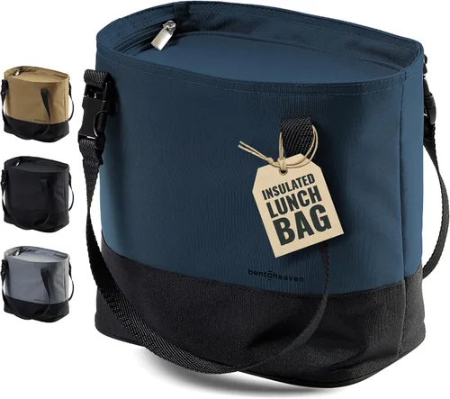 Vista 9 de Bentoheaven Bolsa de almuerzo aislada para el trabajo, materiales duraderos, correa / asa variable, apertura amplia, bolsa de almuerzo más fresca
