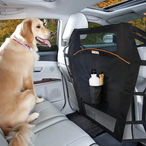 Vista 2 de Kurgo Barrera de asiento trasero para perros y SUV, barrera automotriz para mascotas, barrera de asiento trasero para perros, reduce