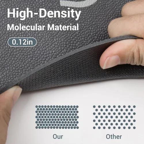 Vista 4 de Avoalre Esterilla de yoga plegable - Esterilla de ejercicio antideslizante con textura - Esterilla de yoga caliente para viajes, ligera, con bolsa