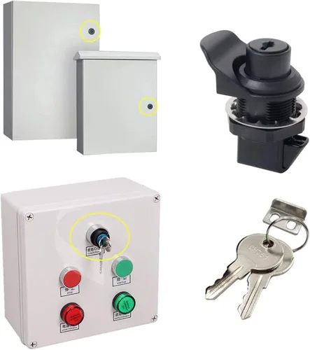 Vista 8 de HOWDIA 1 pestillo de caja de guanteras con bloqueo de botón, pestillo de caja de herramientas para camión, reemplazo de cerradura de caja