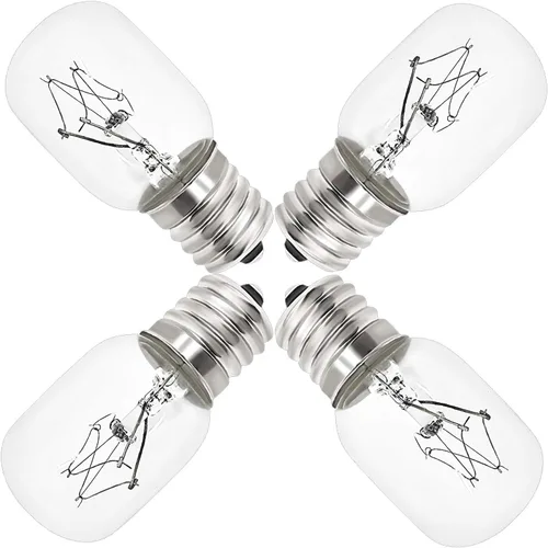 Vista 2 de AMI PARTS Bombilla 8206232A de 40 W, 125 V, bombillas de microondas debajo del capó, bombilla para horno de microondas, E17 apta para bombilla