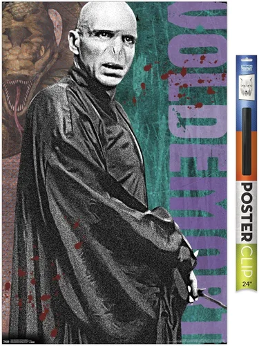 Vista 19 de Trends International The Wizarding World: Harry Potter - Póster de pared de Voldemort con varita, 22.4 pulgadas de largo x 14.7 pulgadas, versión