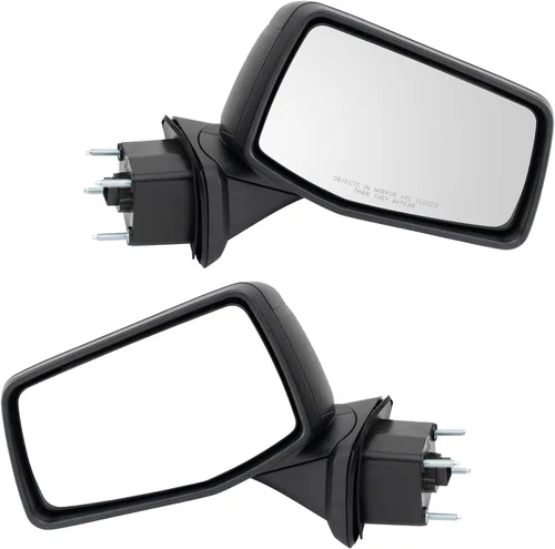 Vista 179 de TRQ Conjunto de 2 piezas de espejo lateral para conductor y pasajero, ajuste eléctrico, sin calefacción, sin memoria, color negro, compatible
