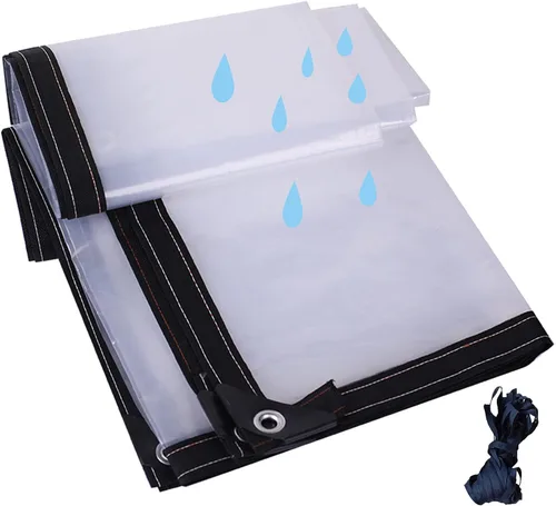 Cubierta impermeable transparente de la lluvia de la planta del balcón impermeable del paño de plástico de la protección solar del toldo (tamaño
