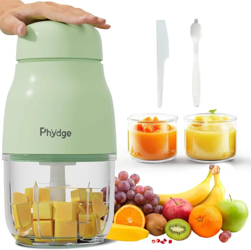 Vista 12 de Fabricante de Comida para Bebés, Licuadora Verde de Comida para Bebés, Fabricante de Puré de Comida para Bebés de 10 oz, Procesador de Alimentos