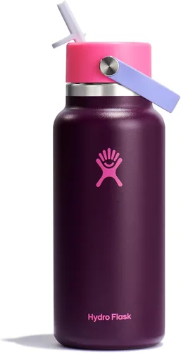 Vista 36 de Hydro Flask de boca ancha con tapa Flex de pajita de 24 onzas Agave