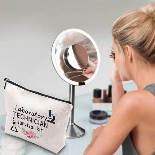 Vista 7 de WCGXKO Kit de supervivencia para técnico de laboratorio, tecnología de laboratorio, ciencia, bolsa de cremallera, bolsa de maquillaje, regalo
