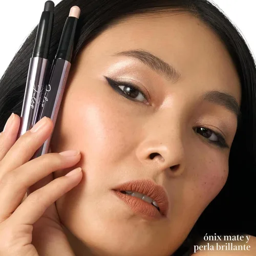 Vista 3 de Julep - Sombra de ojos 101 de crema a polvo, impermeable, barra con sombra de ojos – brillo perla – duradera, a prueba de arrugas, sombra de ojos