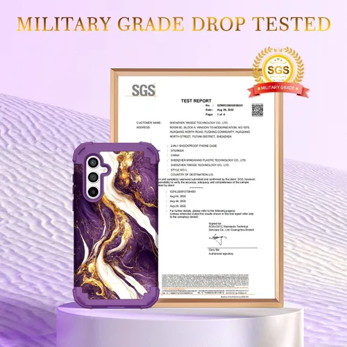 Vista 105 de Hocase Funda para Galaxy A13 5G, resistente a prueba de golpes, protección de goma de silicona suave, funda protectora híbrida de plástico duro