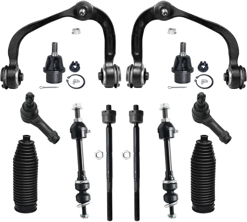 Vista 79 de Detroit Axle – 12 brazos de control superiores e inferiores delanteros con rótulas, barras de unión exteriores e interiores con topes, barras