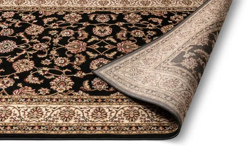 Vista 5 de Well Woven Barclay Collection Sarouk - Alfombra negra de 5 x 7 pies, para sala de estar, dormitorio y comedor