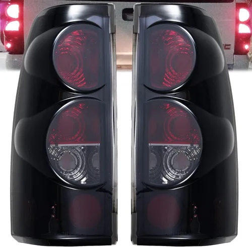 Conjunto de luces traseras compatibles con Chevy Silverado 1500 2500 3500 1999-2006 GMC Sierra 1500 2500 3500 Lámparas de freno traseras Chevrolet