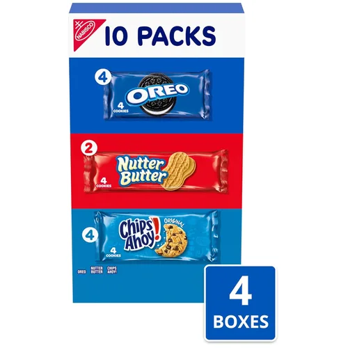 Vista 19 de Nabisco Paquete Variado de Galletas, OREO, Nutter Butter, CHIPS AHOY!, 40 Paquetes de Bocadillos (4 Galletas por Paquete, 4 Cajas)