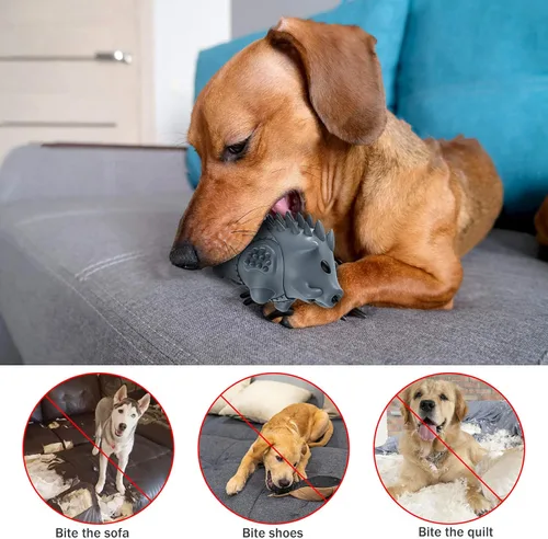 Vista 3 de Juguetes masticables para perros para masticadores agresivos, juguetes de huesos de perro grandes, juguetes para perros para masticadores