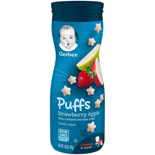Vista 6 de Gerber Paquete económico de aperitivos para bebés - Lil Crunchies & Puffs (paquete de 8)