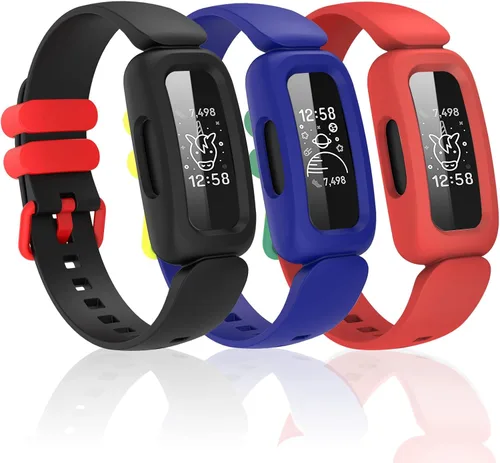 Vista 13 de Bandas de silicona compatibles con Fitbit Ace 3, bandas de repuesto suaves impermeables para Ace 3 bandas para niños y niñas, accesorios de pulsera