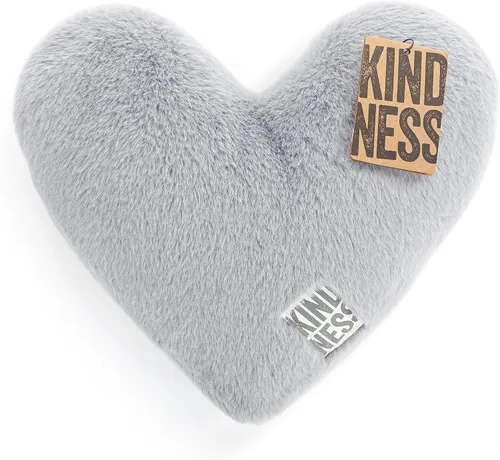 Vista 5 de DEMDACO Sharing Kindness - Almohada con peso de poliéster de felpa de 11.5 x 10 pulgadas, color arena