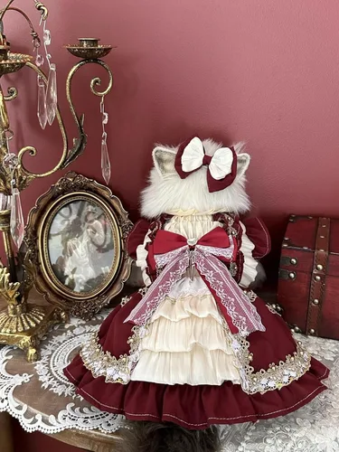 Vista 262 de Moda Vestido de Princesa de Encaje para Perro Cachorro Dulce para Perro EXTRAL Pequeño y Pequeño A-Negro XX-Pequeño