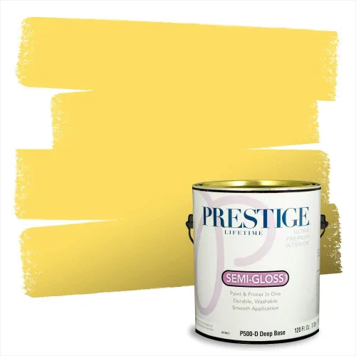 Vista 113 de PRESTIGE Pinturas de pintura exterior e imprimación en uno, 1 galón, plano, combinación comparable de Benjamin Moore* Pila de heno