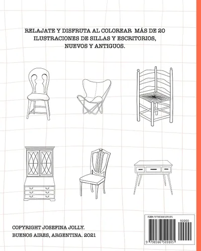 Vista 2 de Muebles Maravillosos para colorear (Spanish Edition)
