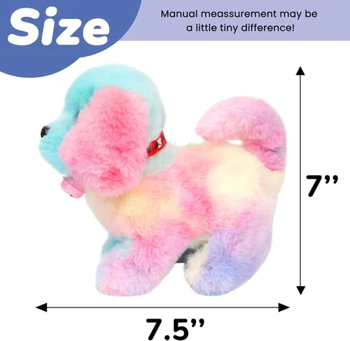 Vista 73 de Hopearl - Juguete de peluche electrónico interactivo de conejo con orejas LED, sonidos y movimientos; camina, se menea e ilumina las orejas, mueve