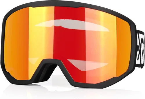 Vista 14 de EXP VISION Gafas de esquí/snowboard para hombres y mujeres, gafas de nieve OTG antiniebla con protección UV