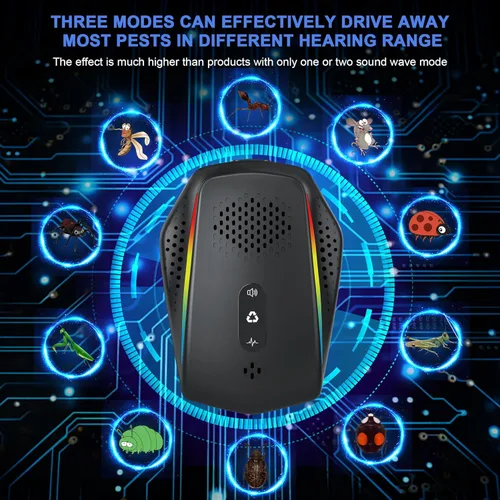 Vista 4 de Repelente de plagas para interiores, repelente para ratones, ratones, ratas, cucarachas, hormigas, arañas (paquete de 6)