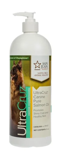 UltraCruz Suplemento de aceite de salmón puro canino para perros, 32 oz, sc-395127