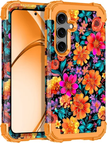 Vista 63 de Rancase Funda para Galaxy S25 Plus, tres capas de alta resistencia a los golpes, protección de plástico duro+funda protectora de goma de silicona
