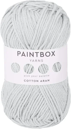 Vista 67 de Paintbox Yarns 100% algodón Aran, 50 g (1.76 oz), 85 m (93 yardas) - Lana blanca en cartón para crochet, tejer - Suave, ligera para suéter, ropa
