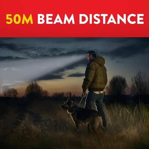 Vista 5 de EVEREADY Linternas Frontales LED Pro200 [Paquete de 5], IPX4 Resistente al Agua, Luces de Cabeza Brillantes y Duraderas para Acampar, Senderismo