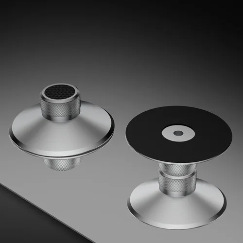 Vista 8 de Peso récord de aluminio, 4.59 oz/4.6 onzas, estabilizador de disco de vinilo de audio para el hogar para tocadiscos LP (plata 130S)