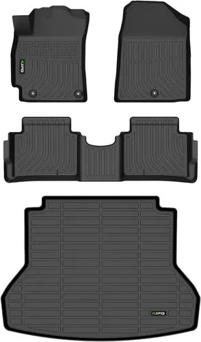 Vista 29 de HAFIDI® - Tapetes para auto con almacenamiento debajo del asiento, para todo clima, antideslizantes, de elastómero termoplástico, para la primera