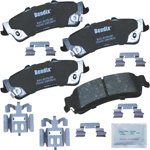 Vista 287 de Pastillas de Freno Traseras Cerámicas Bendix Priority1 CFC1510 para INFINITI QX56 2013-2011, QX80 2024-2014, Nissan Armada 2023-2017