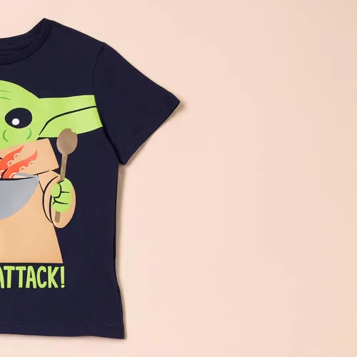 Vista 6 de Amazon Essentials Disney Marvel Camisetas de manga corta para niños y niños pequeños de Star Wars (cebra previamente manchada), paquetes