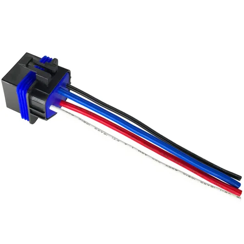 Vista 5 de irhapsody Relé impermeable de 4 pines 40/30AMP 12V CC con cables de alta resistencia, relé automotriz SPST, paquete de 1