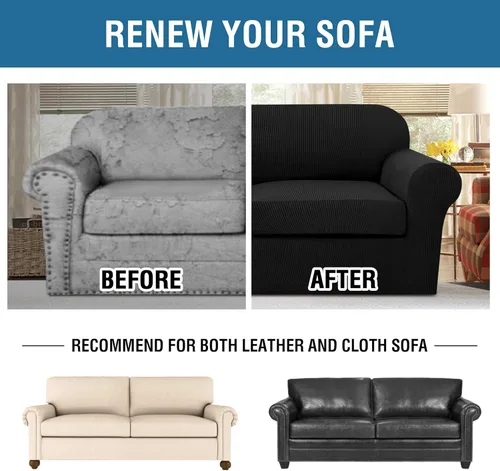 Vista 7 de H.VERSAILTEX Fundas de Sofá Elásticas para Cojines Fundas de Sofá para Muebles de Sala Fundas Protectoras