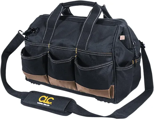 Vista 2 de CLC Custom Leathercraft 1534 - Bolsa de mano de 16 pulgadas con bandeja superior de plástico, 23 bolsillos