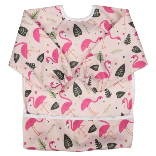 Vista 14 de Babero Camisa de manga larga con bolsillo para bebés de 1 a 3 años (Animal Forest)