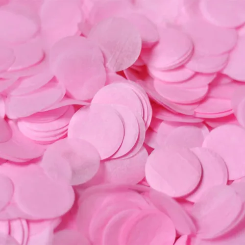 Vista 6 de Confeti de papel de seda, 5000 unidades, círculos redondos amarillos, de 1 pulgada, para decoración de mesa, boda, fiesta de cumpleaños